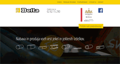 Desktop Screenshot of belta.si